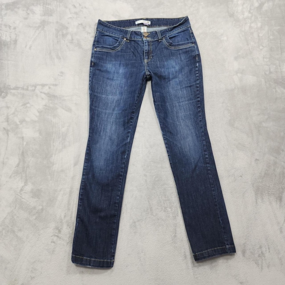 Route 66 Jeans Womens 11/12 Junior Blue Mid Rise Skinny Stretch Denim Casual Y2K